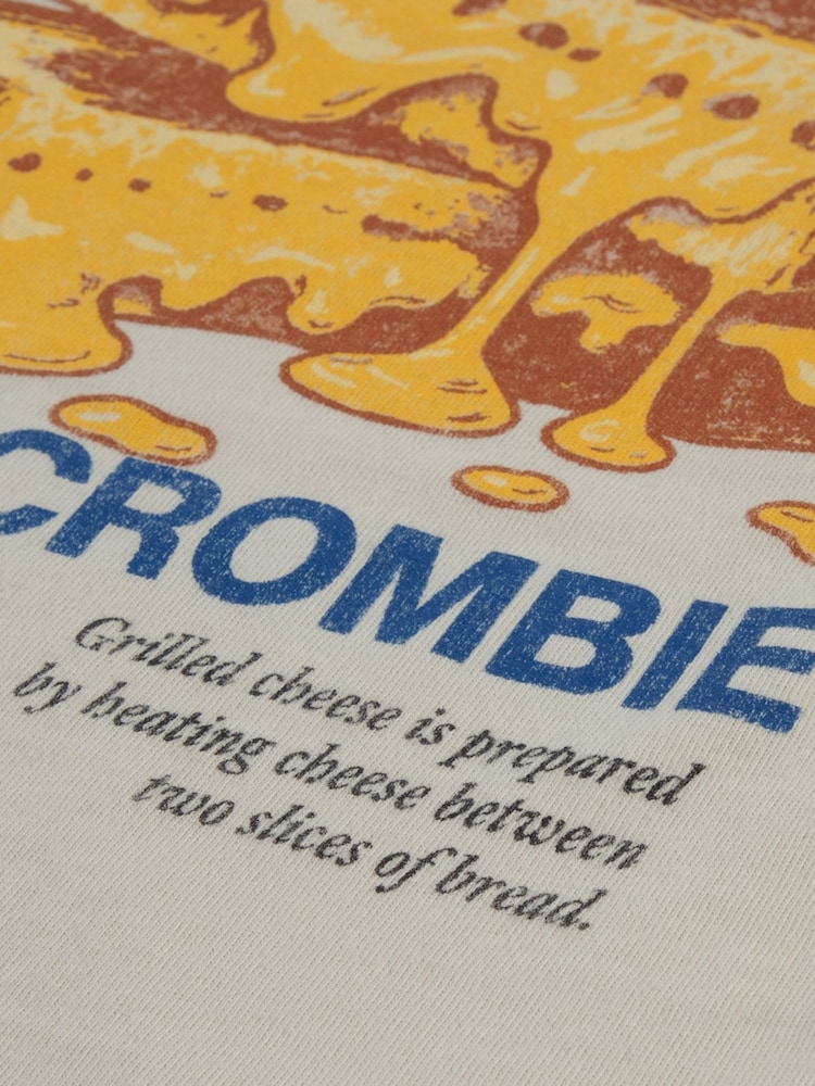 Abercrombie & Fitch Cream Grilled Cheese T-Shirt - Image 6 of 6 Abercrombie & Fitch Cream Grilled Cheese T-Shirt - Image 6 of 6