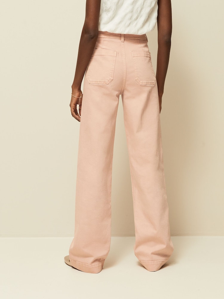 Pink Wide Leg Jeans - Image 3 of 6