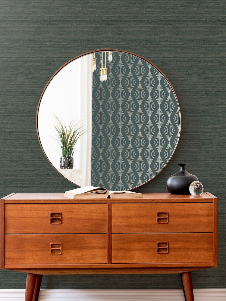 Art For The Home Emerald Green Boutique Gilded Texture 10M Wallpaper - Image 1 of 3