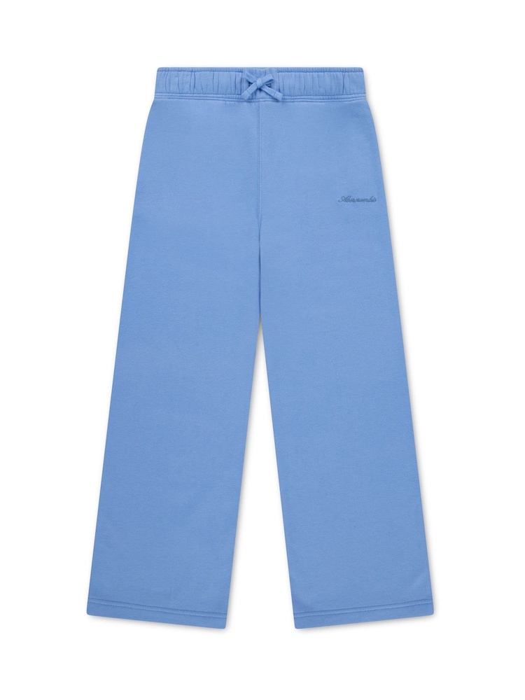 Abercrombie & Fitch Blue Essential Wide Leg Trousers - Image 1 of 3 Abercrombie & Fitch Blue Essential Wide Leg Trousers - Image 1 of 3