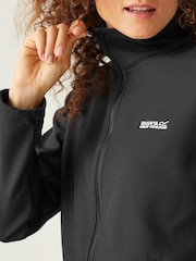 Regatta Black Shower Resistant Connie V Softshell Jacket - Image 4 of 6