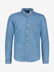 Levi's® Denim Light Wash Sunset 1 Pocket Slim Fit Shirt - Image 4 of 4