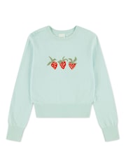 Azul - Suéter de cuello redondo con intarsia de Abercrombie & Fitch - Imagen 1 de 3