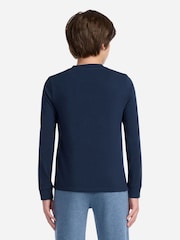 Blau/Grau/Marineblau - Abercrombie & Fitch Long Sleeve T-Shirts 3 Pack - Bild 3 von 7
