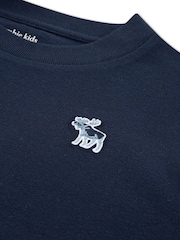 Blau/Grau/Marineblau - Abercrombie & Fitch Long Sleeve T-Shirts 3 Pack - Bild 7 von 7