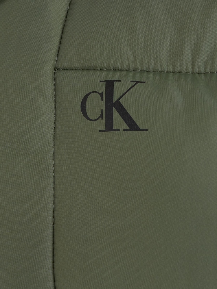Зеленая детская дутая куртка Calvin Klein Essential - Изображение 3 из 3