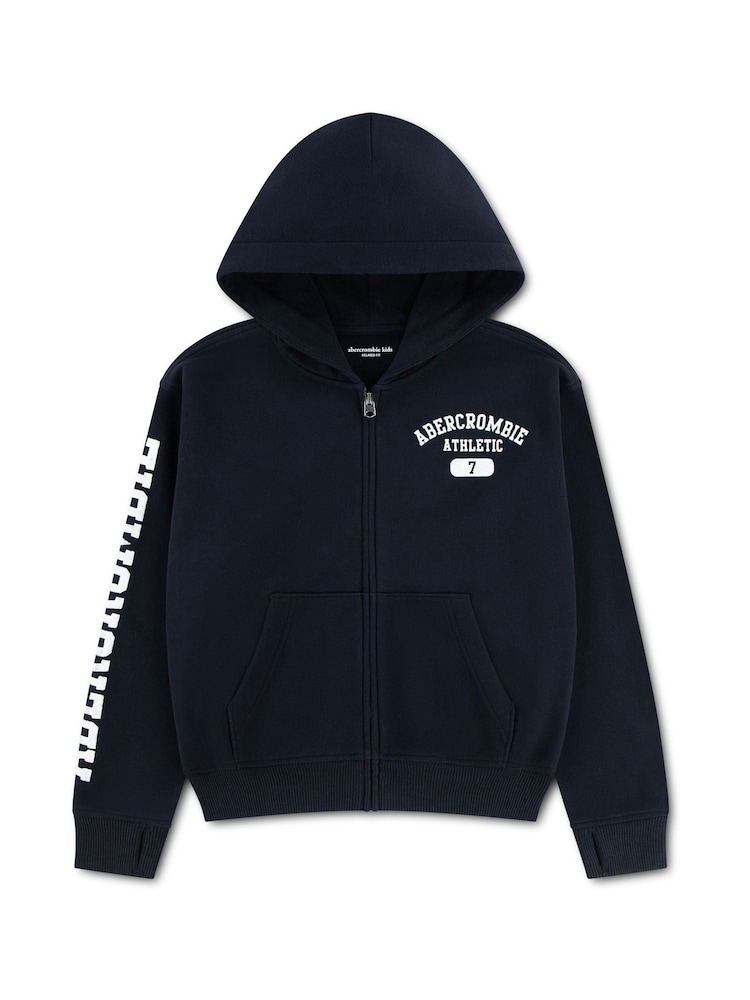 Gris - Sudadera con capucha y cremallera completa Abercrombie & Fitch Y2K - Imagen 1 de 4 Gris - Sudadera con capucha y cremallera completa Abercrombie & Fitch Y2K - Imagen 1 de 4