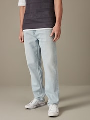 Moder belilo - Raven kroj - Vintage Wash denim kavbojke - Slika 1 iz 11