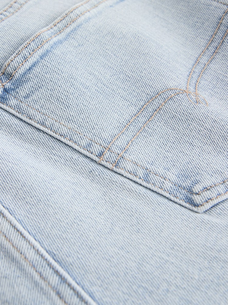 Moder belilo - Raven kroj - Vintage Wash denim kavbojke - Slika 11 iz 11