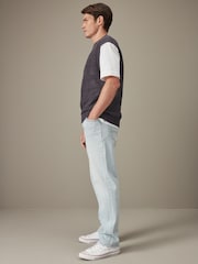 Moder belilo - Raven kroj - Vintage Wash denim kavbojke - Slika 2 iz 11