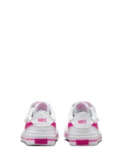 Nike White/Pink Junior Court Legacy Trainers - Image 5 of 9
