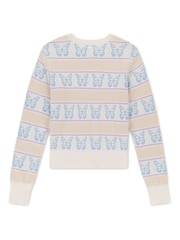 Crema - Suéter de cuello redondo con intarsia de Abercrombie & Fitch - Imagen 2 de 3