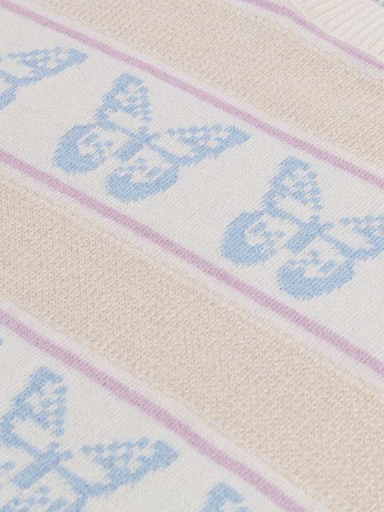 Crema - Suéter de cuello redondo con intarsia de Abercrombie & Fitch - Imagen 3 de 3
