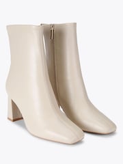 Carvela Cream Rometta Ankle Boots - Image 2 of 4