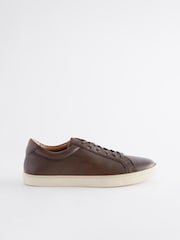 Brown Leather Trainers - Image 3 of 7