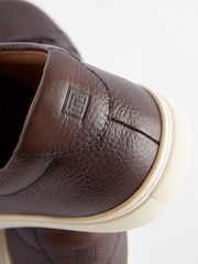 Brown Leather Trainers - Image 6 of 7