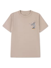 Abercrombie & Fitch Cream Cowboy On Shark T-Shirt - Image 1 of 3