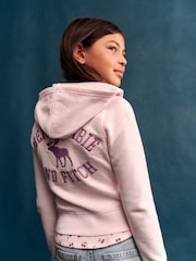 Abercrombie & Fitch Pink Graphic Full Zip Hoodie - Image 3 of 7