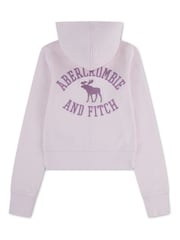 Abercrombie & Fitch Pink Graphic Full Zip Hoodie - Image 5 of 7