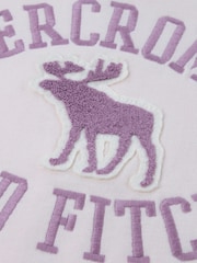 Abercrombie & Fitch Pink Graphic Full Zip Hoodie - Image 6 of 7