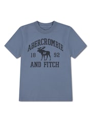 Abercrombie & Fitch Blue Moose Lockup T-Shirt - Image 1 of 3