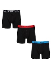 Pringle Dark Black Button Fly 3 Pack  Boxers - Image 1 of 4