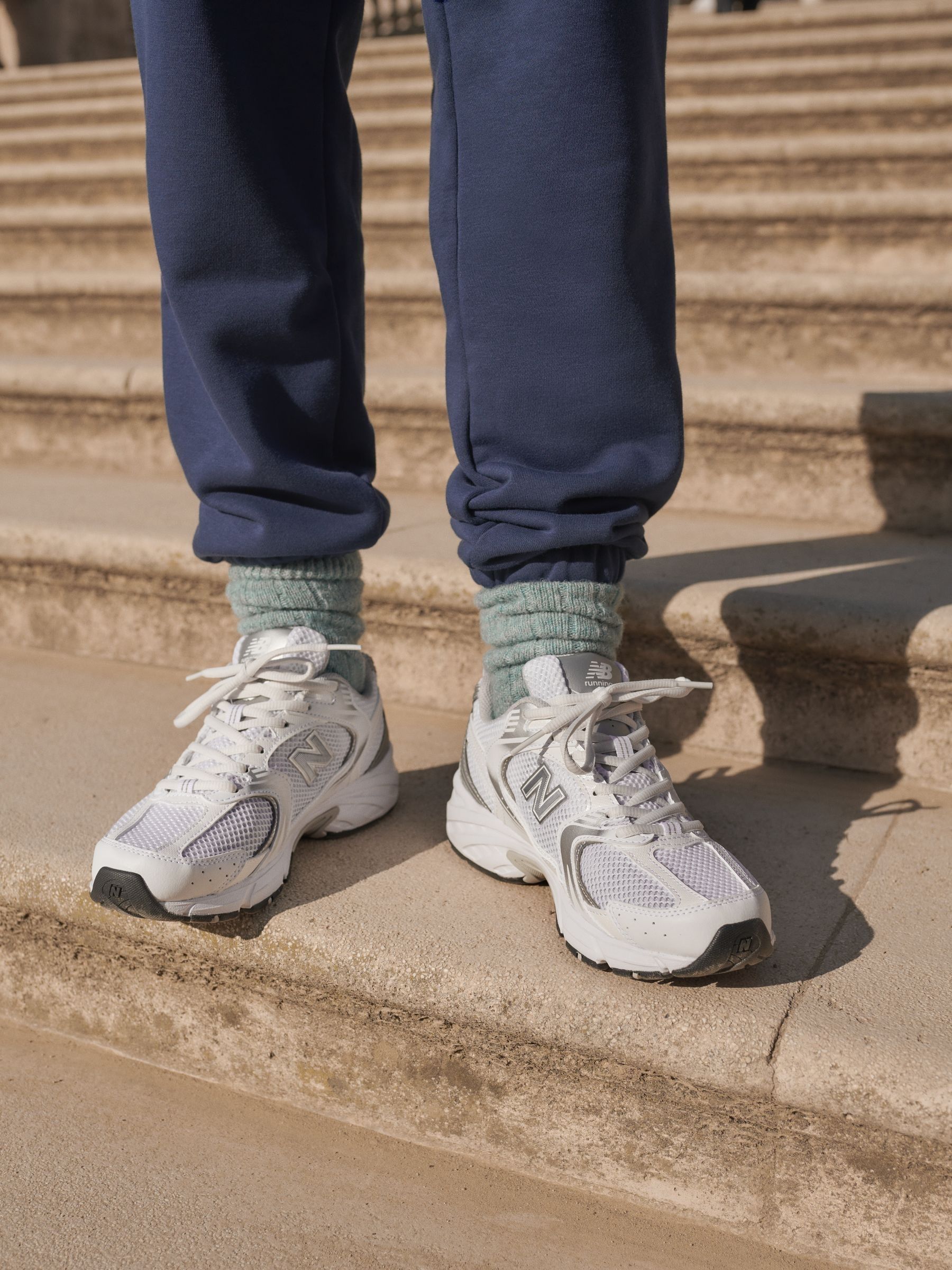 Buy New Balance White Silver Womens 530 Trainers from Next Ireland