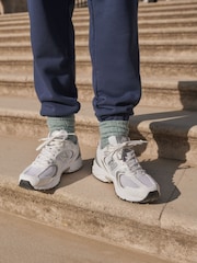 New Balance White/Silver Womens 530 Trainers - Image 3 of 6