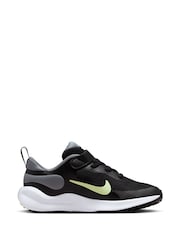 Nike Black/Lime Junior Revolution 7 Trainers - Image 4 of 10