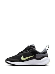 Nike Black/Lime Junior Revolution 7 Trainers - Image 5 of 10