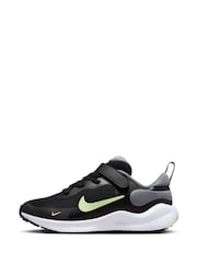 Nike Black/Lime Junior Revolution 7 Trainers - Image 6 of 10