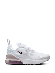 Белый/розовый - Nike младшие кроссовки Air Max 270 - Изображение 1 из 10
