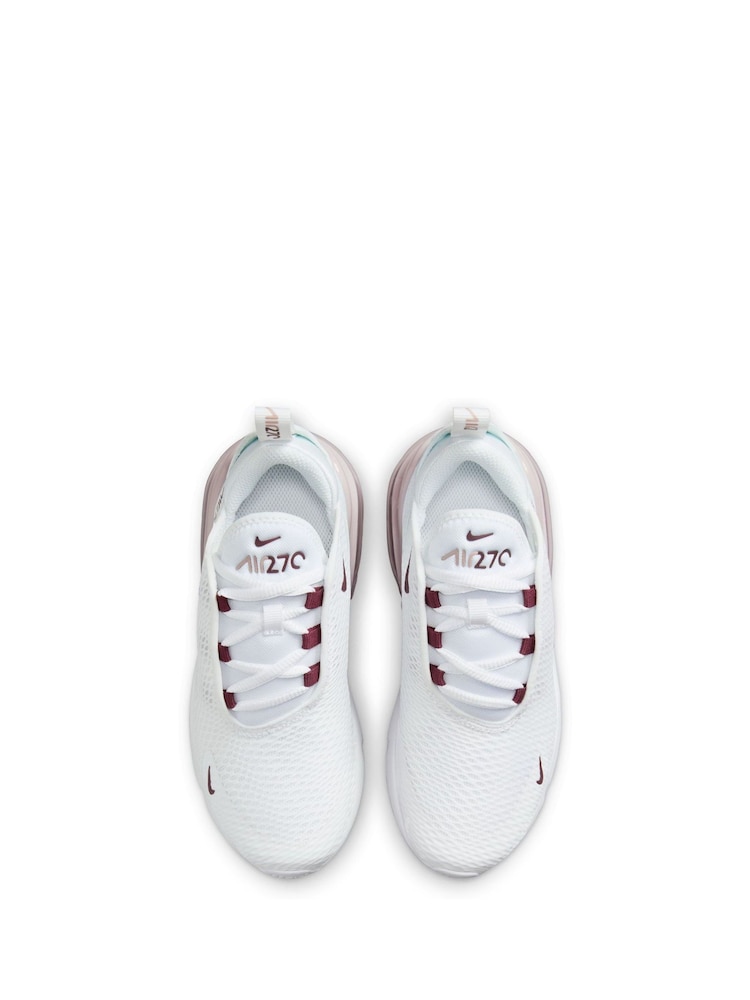 Белый/розовый - Nike младшие кроссовки Air Max 270 - Изображение 10 из 10