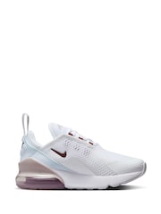 Белый/розовый - Nike младшие кроссовки Air Max 270 - Изображение 4 из 10
