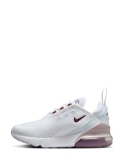 Белый/розовый - Nike младшие кроссовки Air Max 270 - Изображение 5 из 10