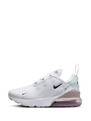 Белый/розовый - Nike младшие кроссовки Air Max 270 - Изображение 6 из 10