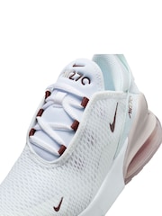 Белый/розовый - Nike младшие кроссовки Air Max 270 - Изображение 8 из 10