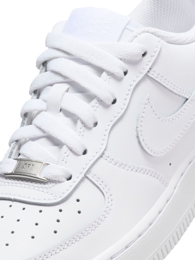 Nike White Air Force 1 Youth Trainers - Image 12 of 13