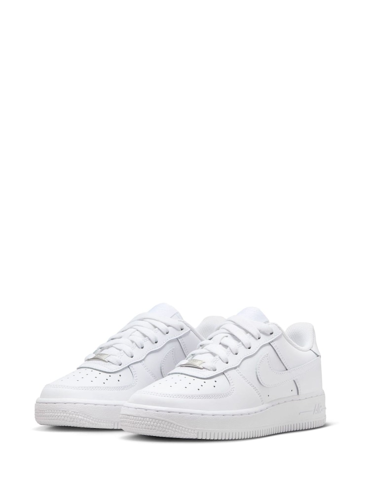 Nike White Air Force 1 Youth Trainers - Image 7 of 13