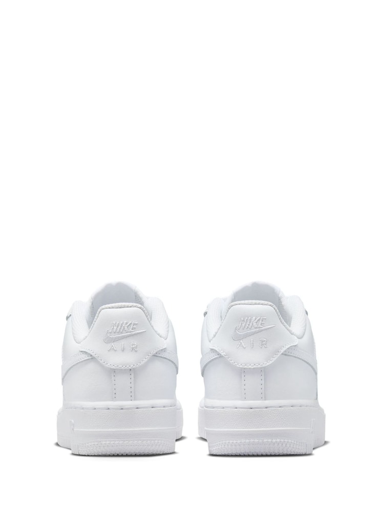Nike White Air Force 1 Youth Trainers - Image 8 of 13
