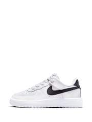 Nike White/Black Junior Air Force 1 Low Easy On Trainers - Image 4 of 11