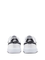 Nike White/Black Junior Air Force 1 Low Easy On Trainers - Image 6 of 11