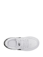Nike White/Black Junior Air Force 1 Low Easy On Trainers - Image 8 of 11