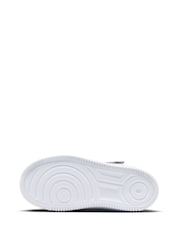 Nike White/Black Junior Air Force 1 Low Easy On Trainers - Image 9 of 11