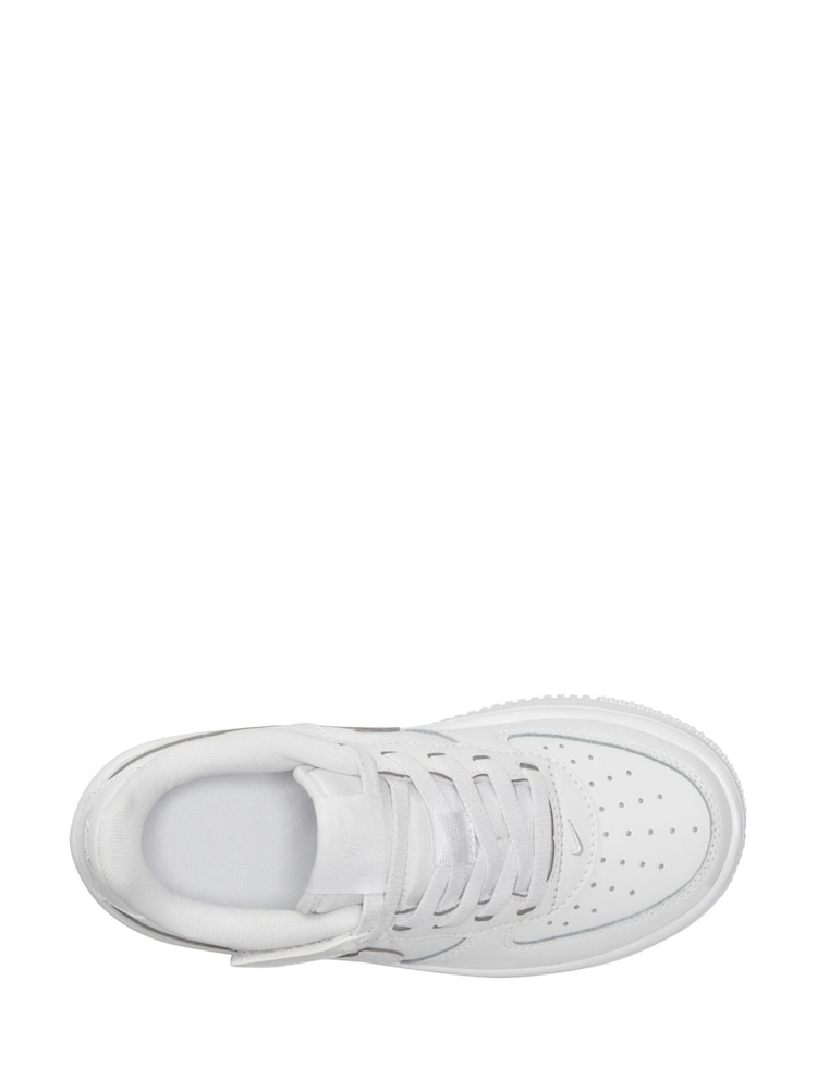 Nike White Junior Air Force 1 Low Easy On Trainers - Image 2 of 9
