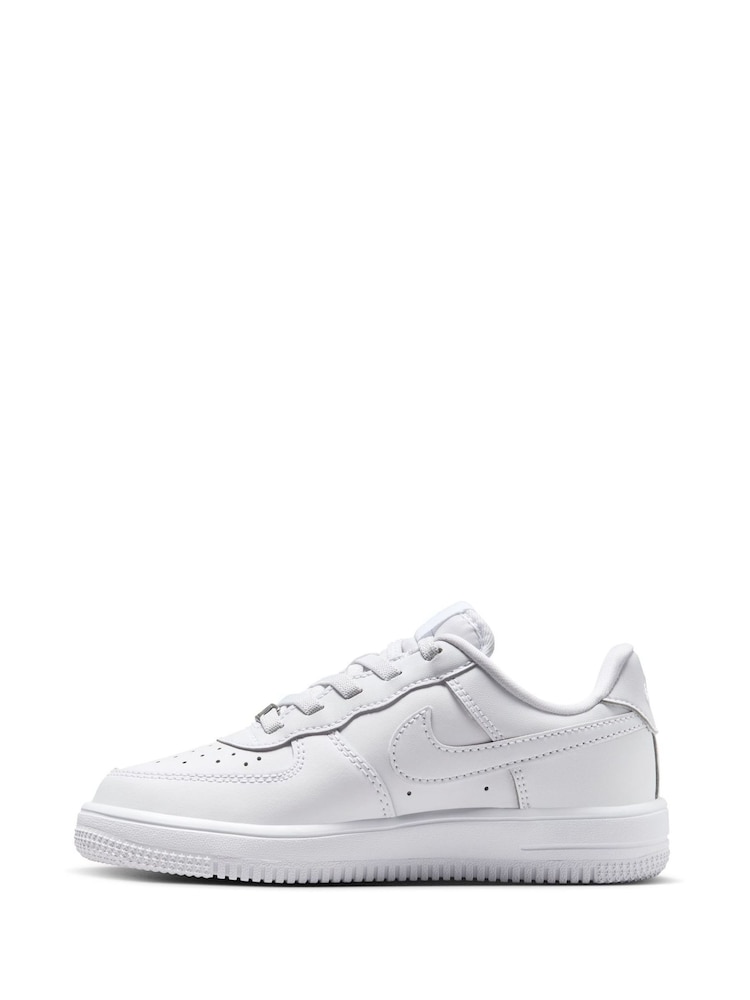 Nike White Junior Air Force 1 Low Easy On Trainers - Image 3 of 9