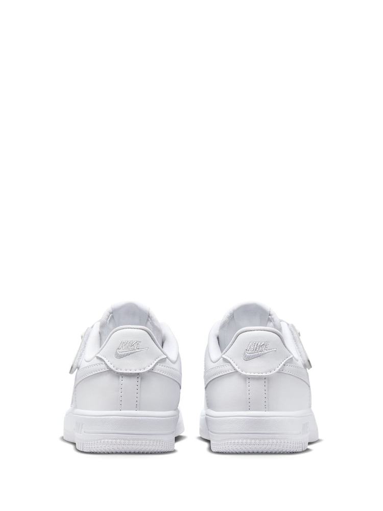 Nike White Junior Air Force 1 Low Easy On Trainers - Image 7 of 9
