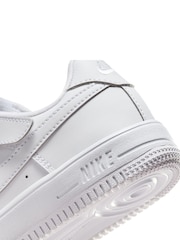 Nike White Junior Air Force 1 Low Easy On Trainers - Image 9 of 9