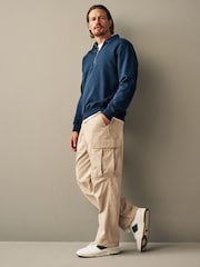 Stone Parachute Relaxed Cargo Trousers - Image 1 of 13