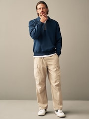 Stone Parachute Relaxed Cargo Trousers - Image 2 of 13